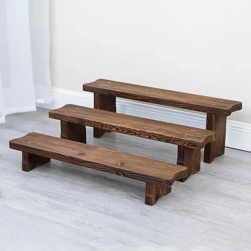 花架矮凳子家用实木床尾凳轻奢简约小花篮凳现代换鞋凳加厚创意凳