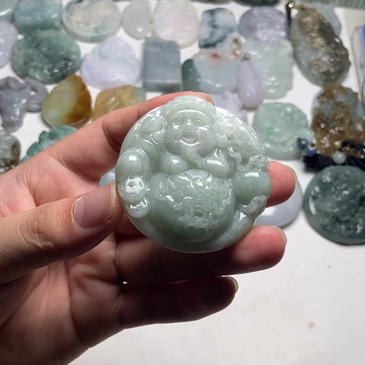 颈饰未镶嵌翡翠财爷36