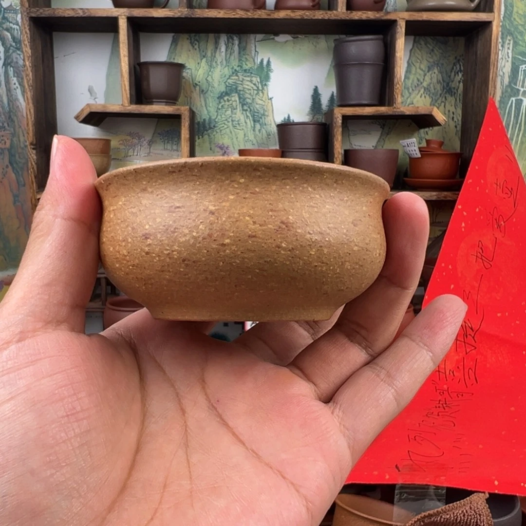 茶杯紫砂110毫升拙器甄选，纯原本矿。