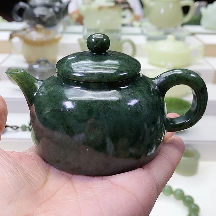 未镶嵌和田玉挂件茶壶130ml