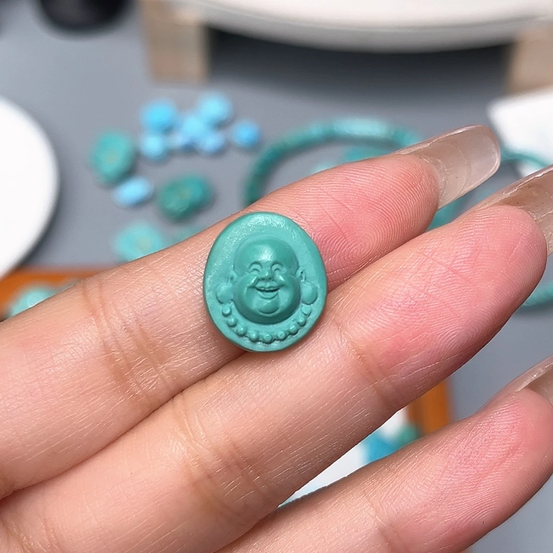 绿松石未镶嵌珠宝半成品