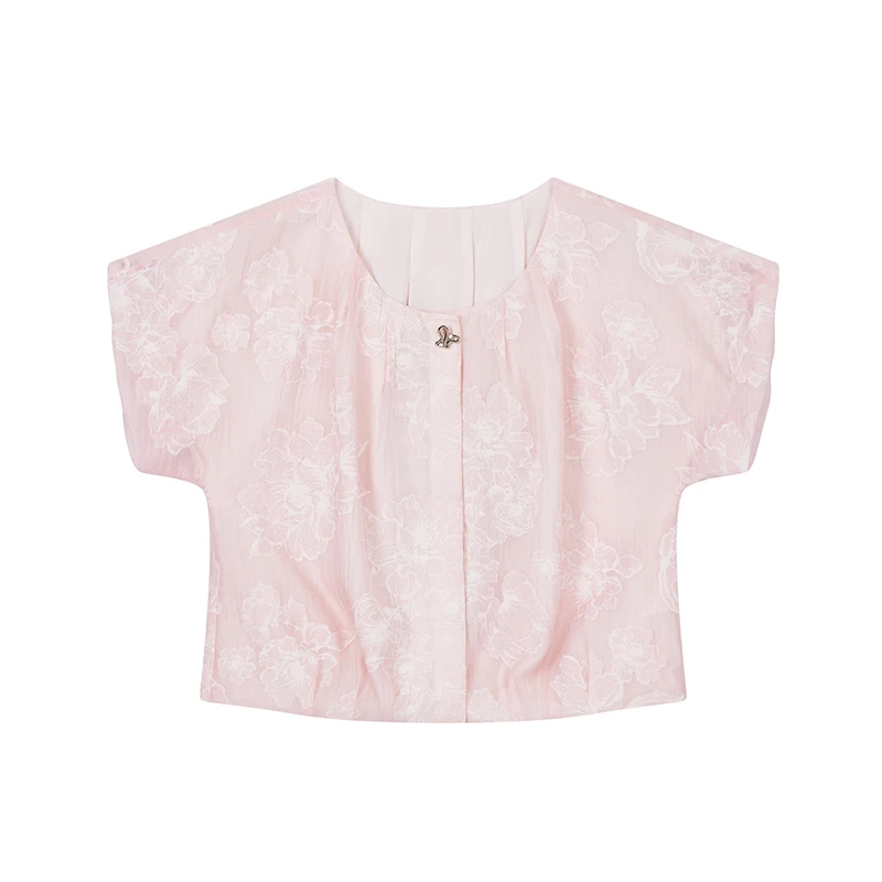 【九月专属】气质印花小衫W6838