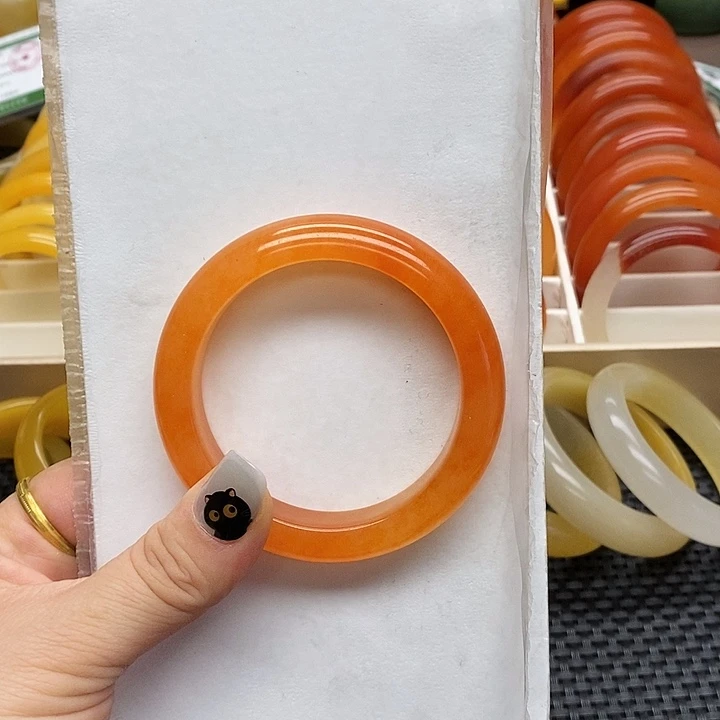 石英质玉（黄龙玉）未镶嵌手镯