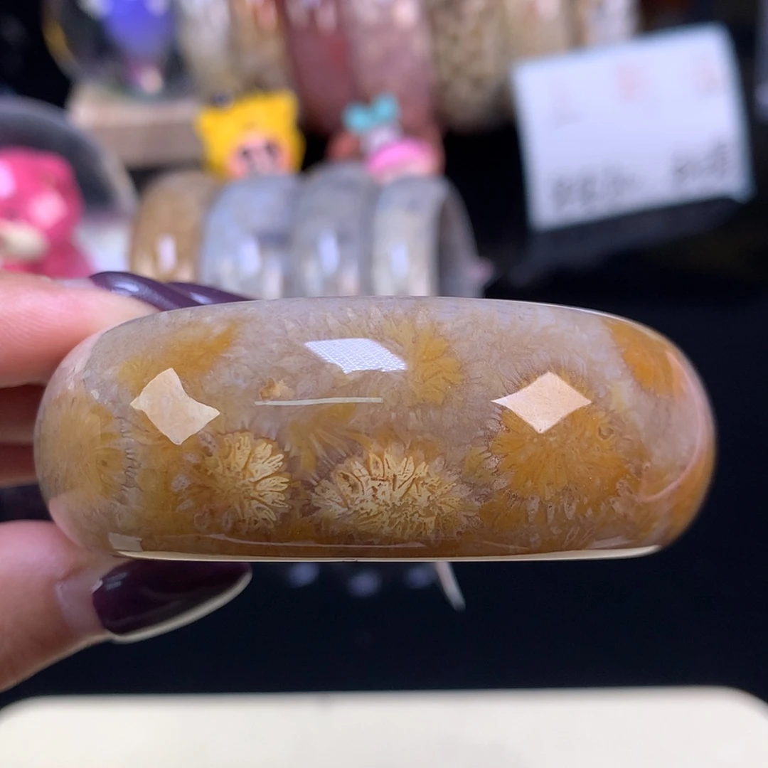 【闪购商品】颈饰未镶嵌硅化珊瑚（珊瑚玉）上新美货手镯52.1（28号）