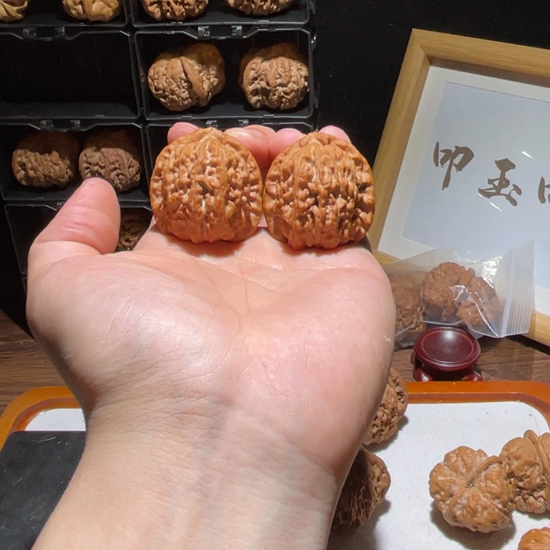 把件文玩核桃37全品白狮子