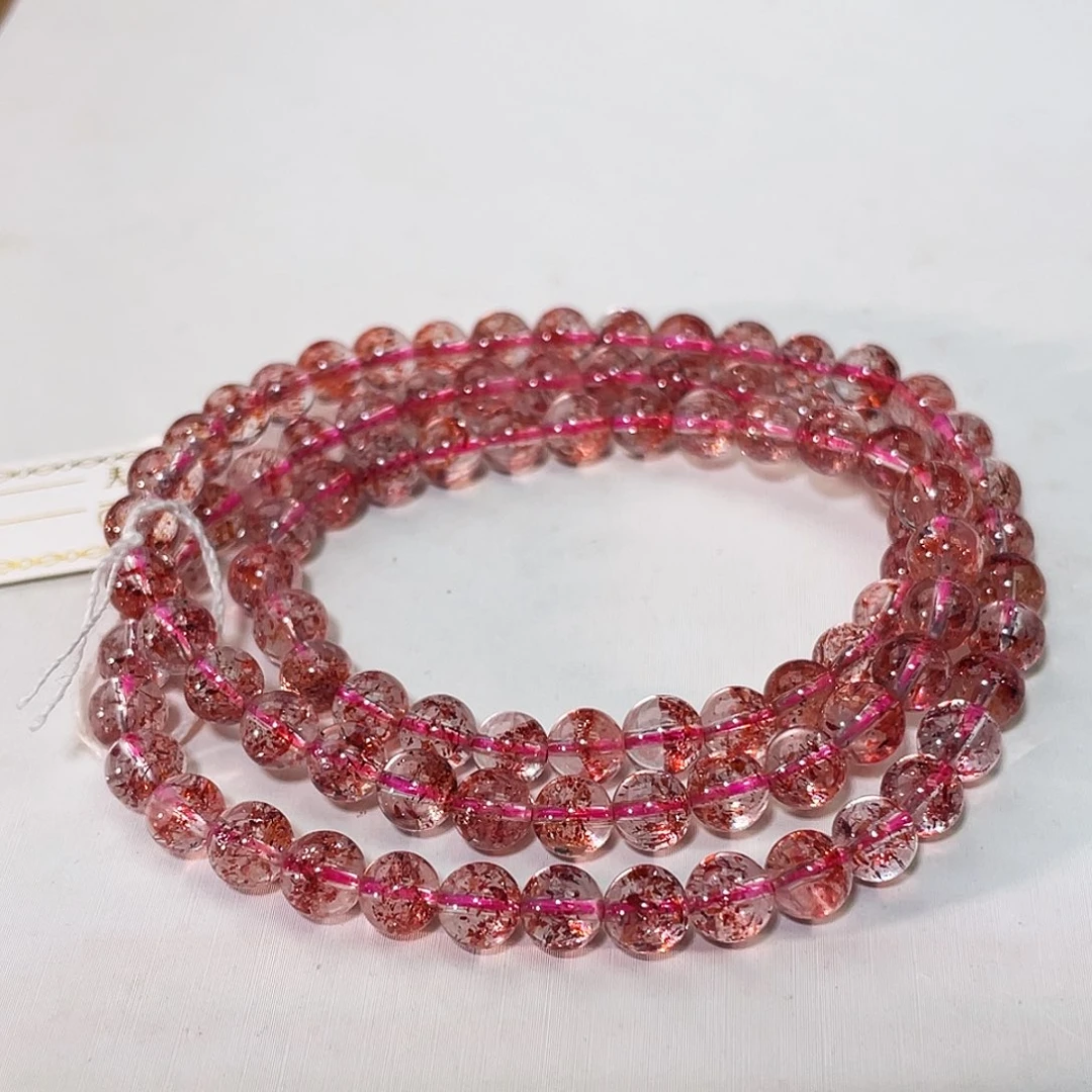 未镶嵌水晶手链金草莓三圈5.8