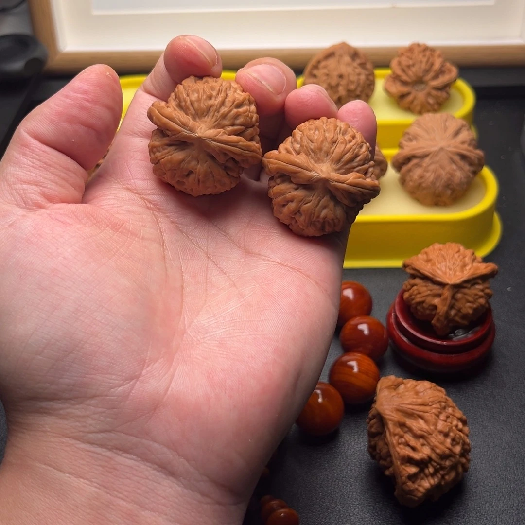 风***风文玩核桃把件莲花
