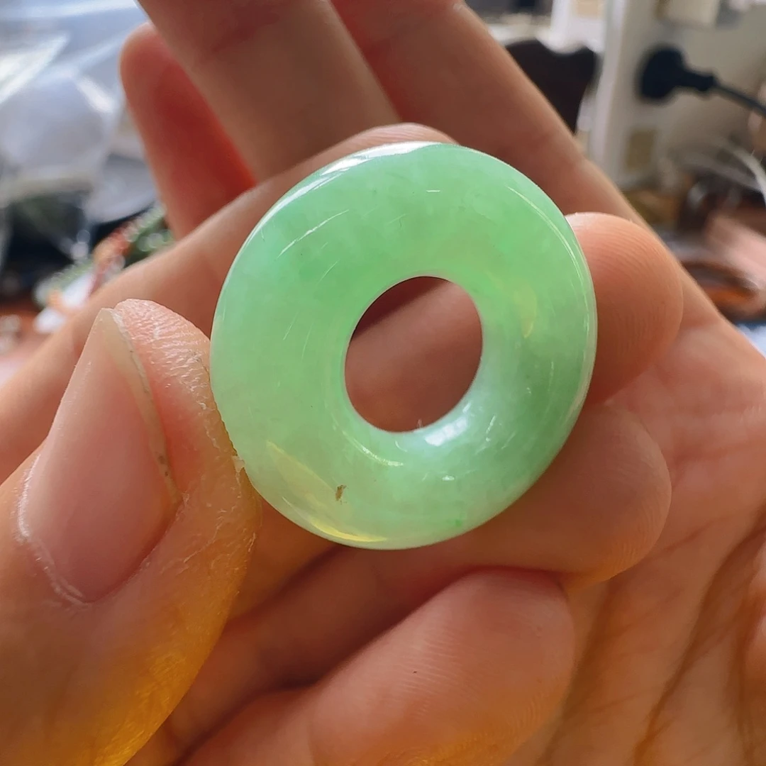 香***菜翡翠未镶嵌手镯翡翠185