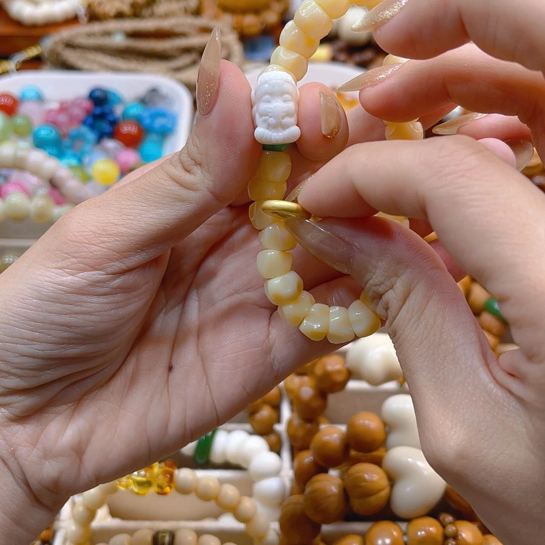 核桃手串/手链驼骨百香籽搭配象神搭配跑环