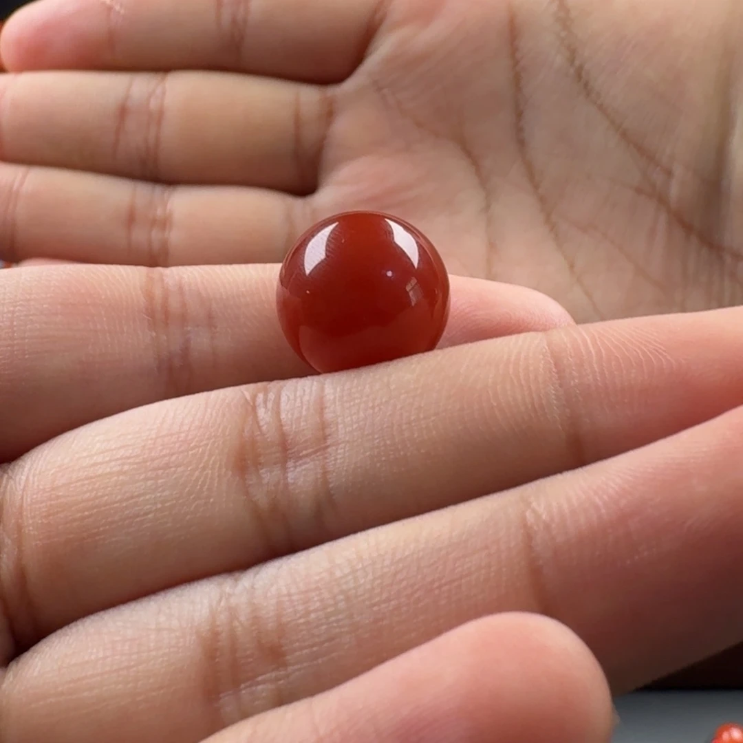 南红玛瑙未镶嵌圆珠15.1mm