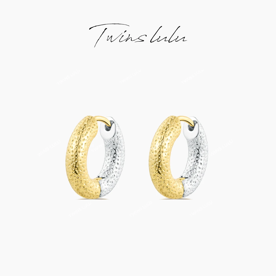 TWINS LULU 镀k金 欧美气质设计感夸张时髦简约百搭耳环TSL1206