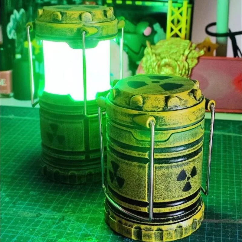 网红同款微型核反应堆灯笼情侣恶搞核能小夜灯末日涂装万圣节礼物