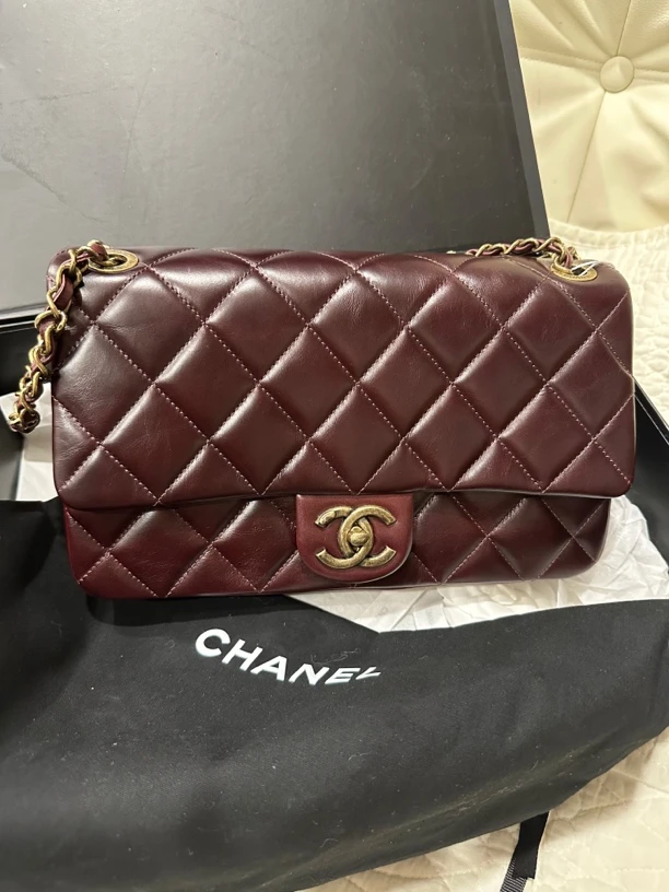 95新 Chanel/香奈儿 多多奢品/香奈儿限量油蜡CF斜挎包/98新