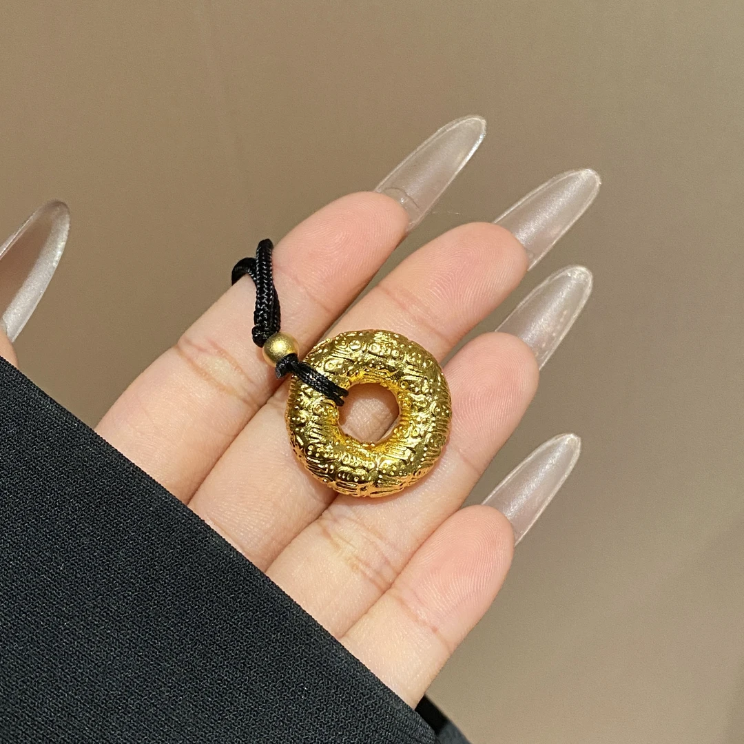 铜合金布艺项链 气质百搭复古古法项链Y282