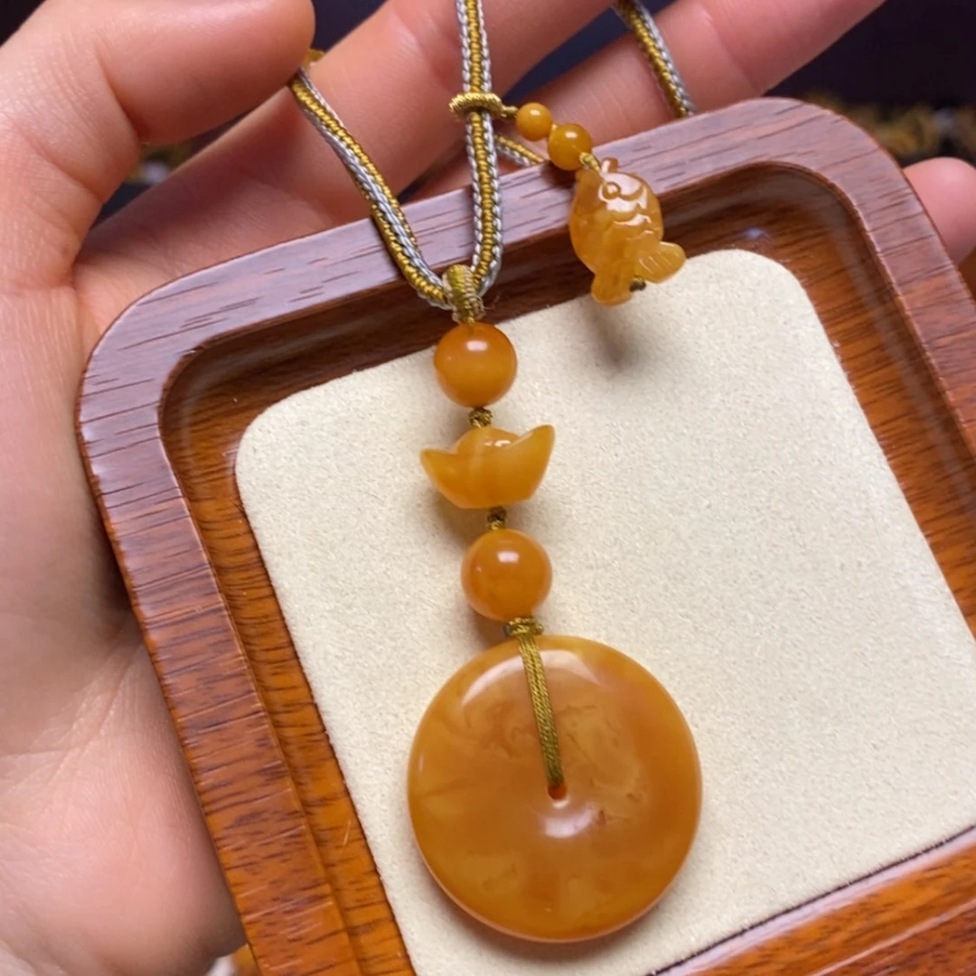 【闪购商品】蜜蜡颈饰未镶嵌项链