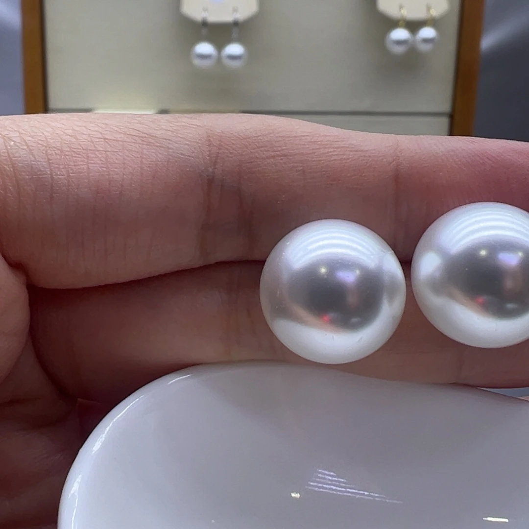 耳饰淡水珍珠银S925镶嵌