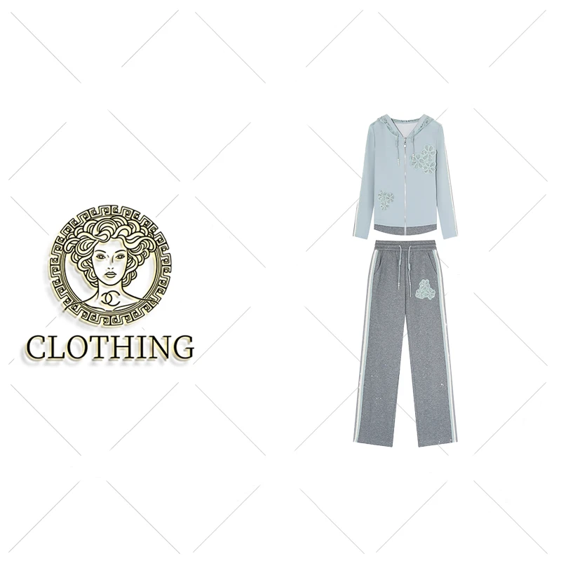 【CLOTHING/原创设计】B79699新款洋气百搭休闲套装