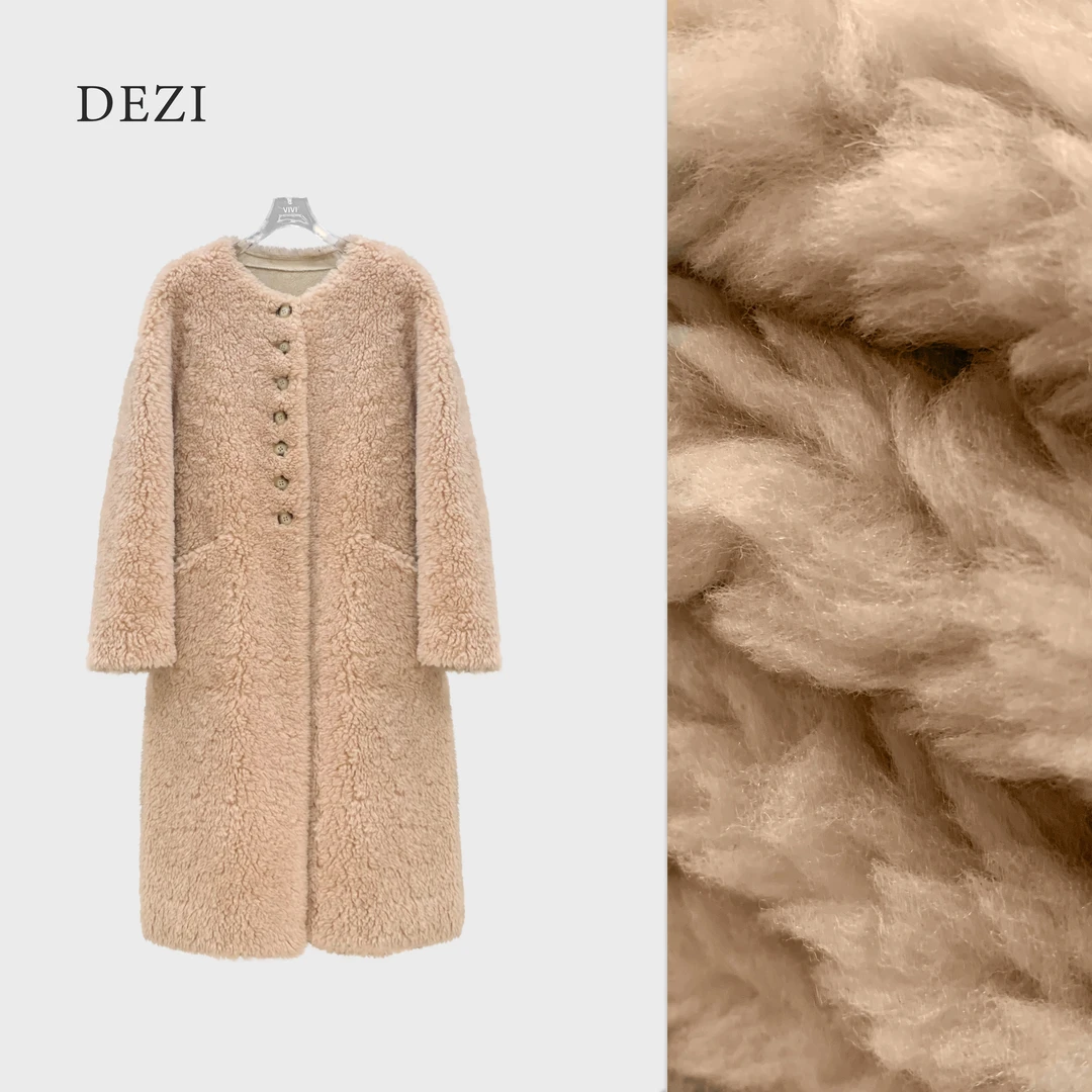 DEZI宝藏衣橱全羊毛时尚中长款显瘦时尚女外套LS2759088