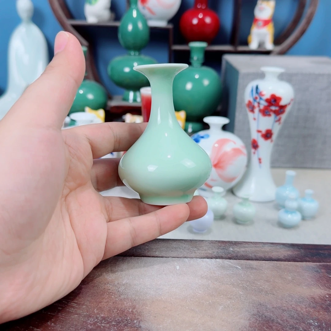 陶瓷手工小花器摆件