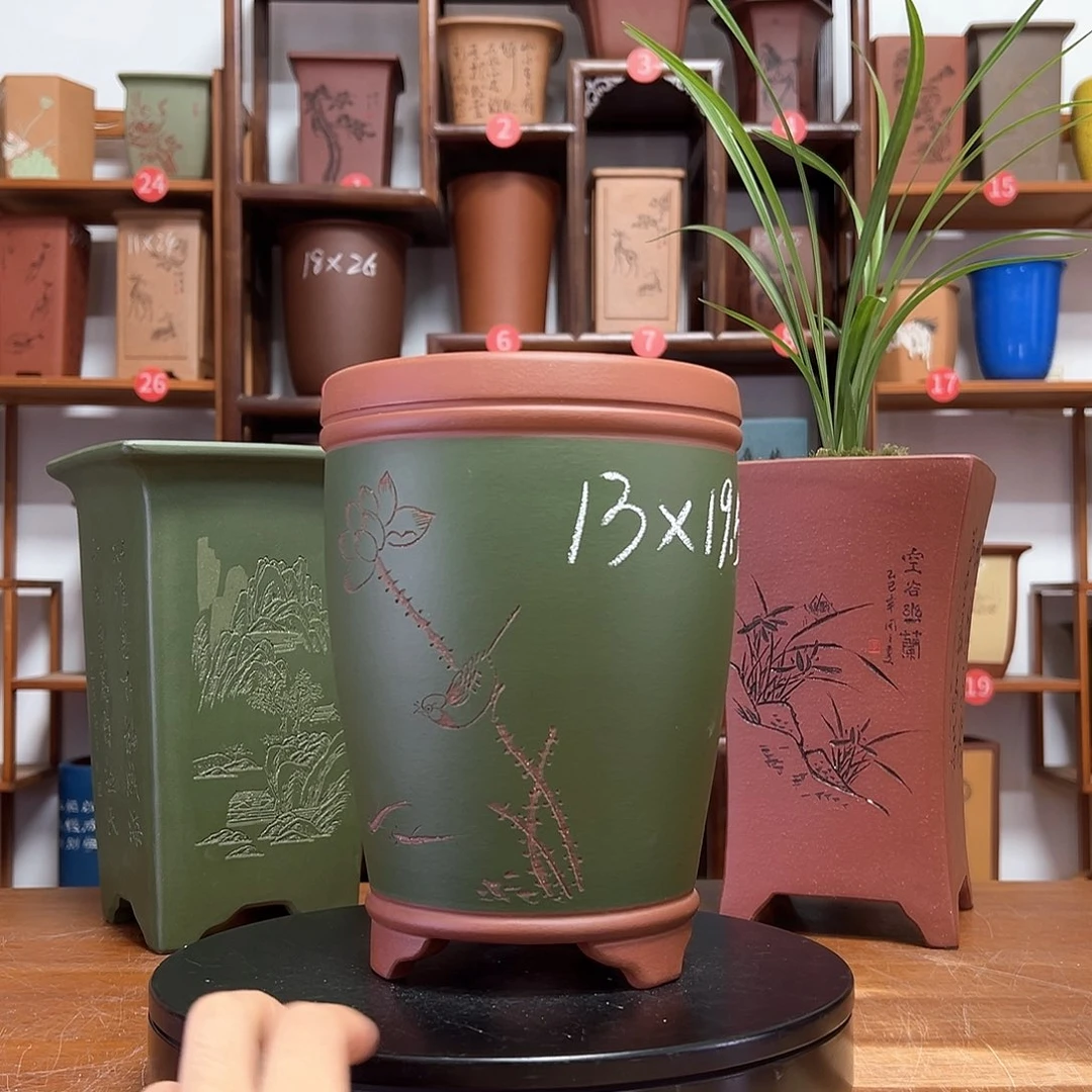 花盆紫砂周之夏精品紫砂花盆