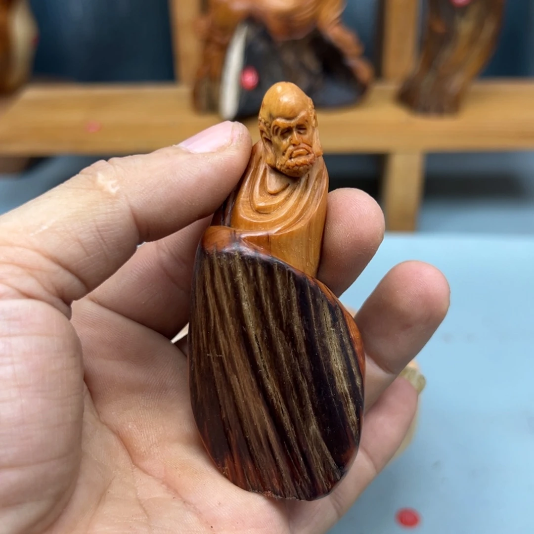 俊***品木崖柏木摆件手把件