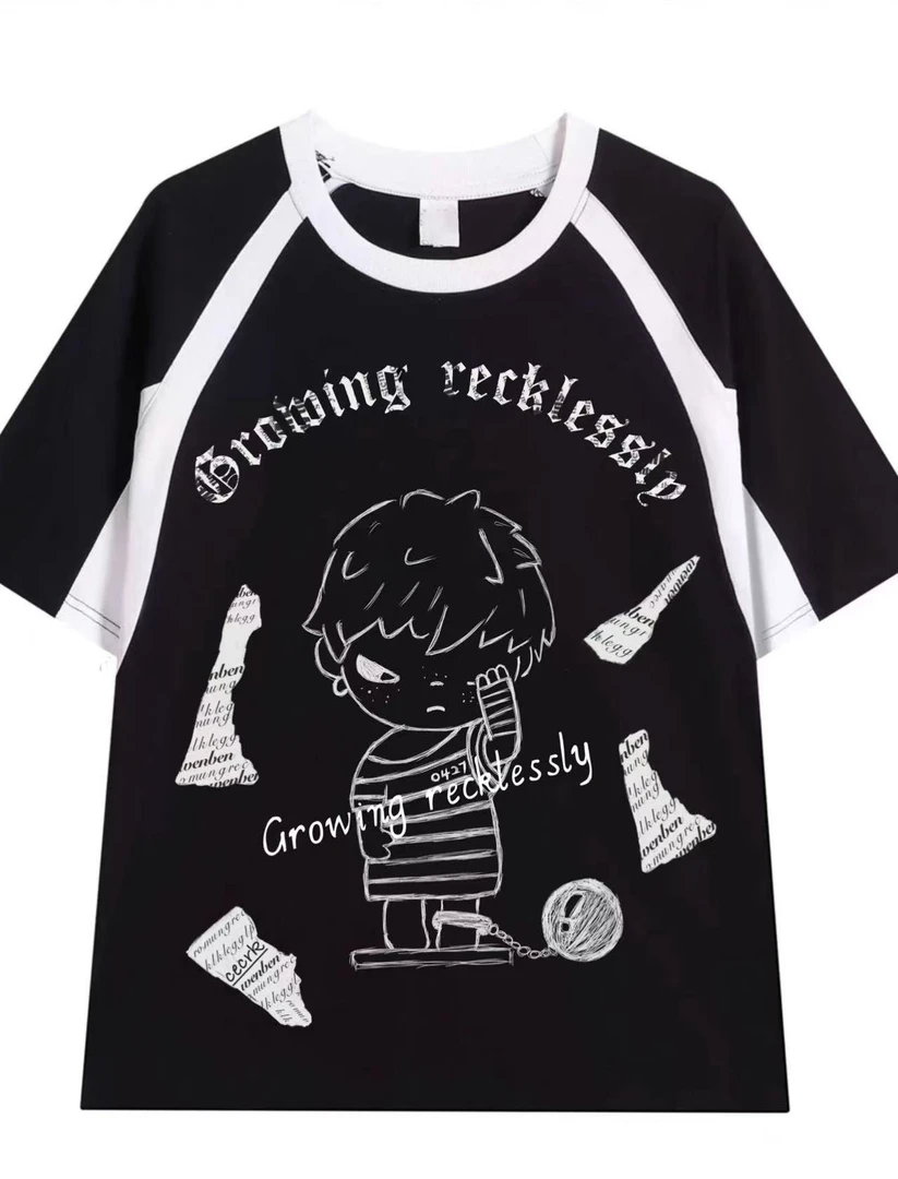 大虎牙小野短袖t恤 一收原创设计