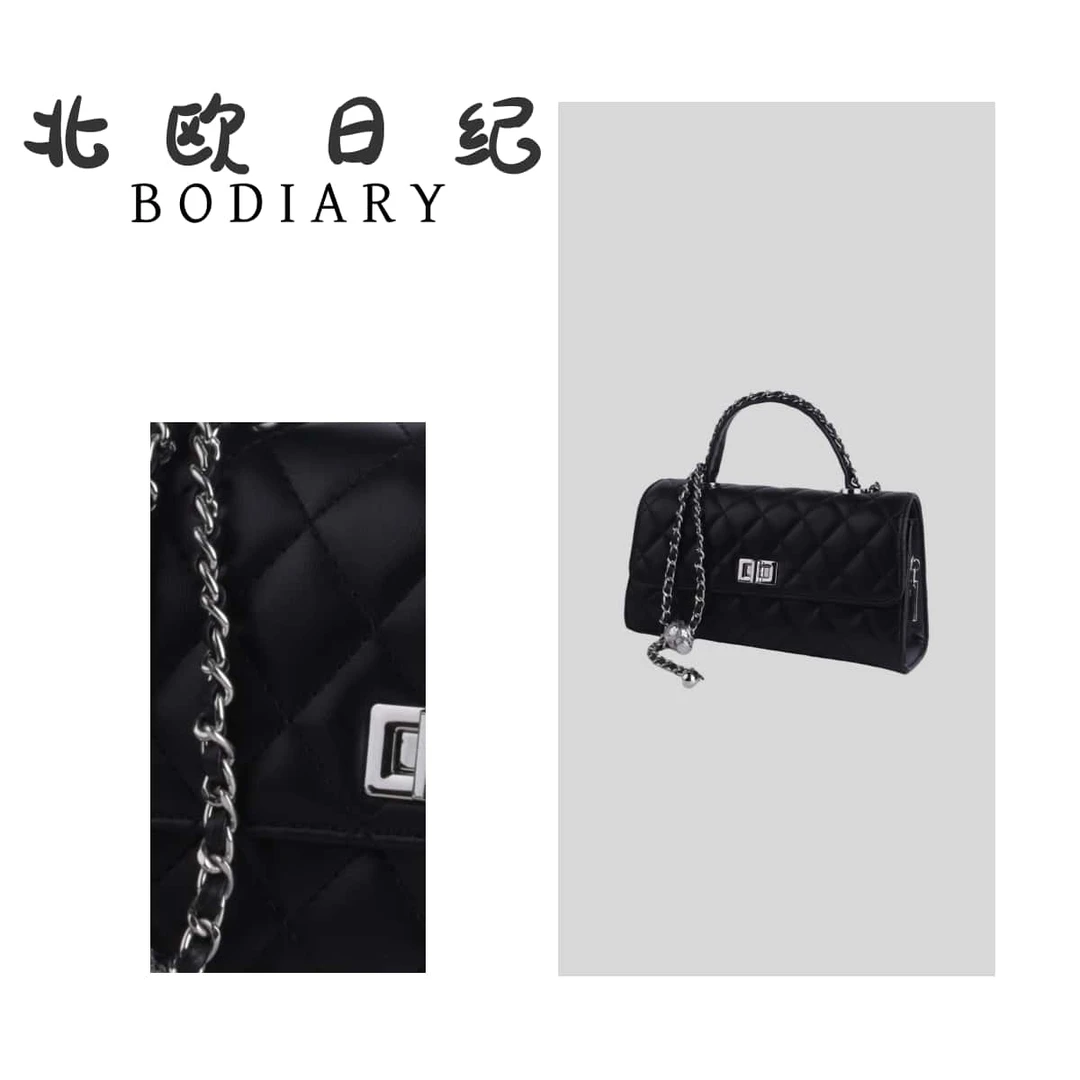 北欧日纪8016-经典百搭时尚洋气质感手提斜跨包包