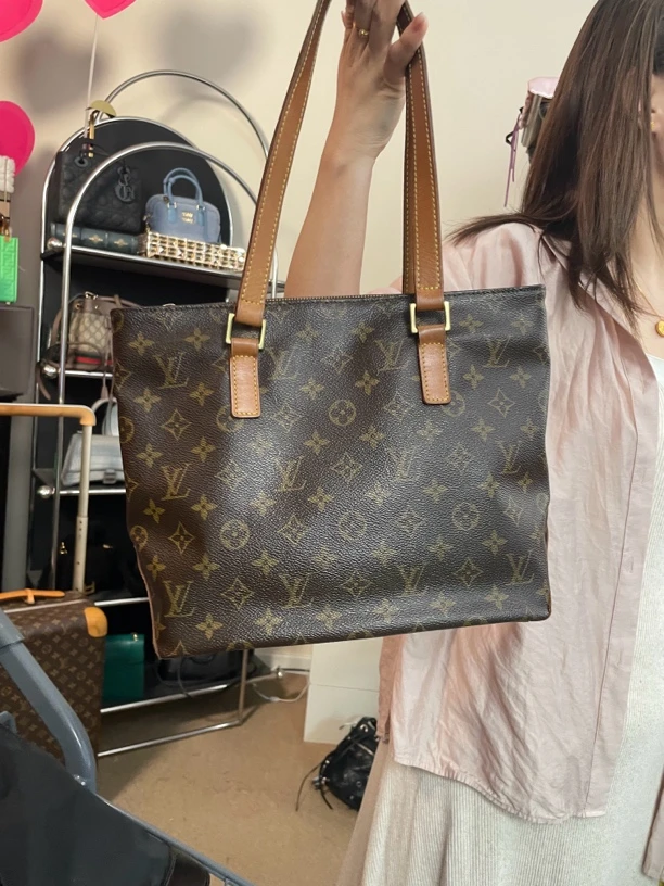 95新 LouisVuitton/路易威登 阿白奢品/lv老花托特包