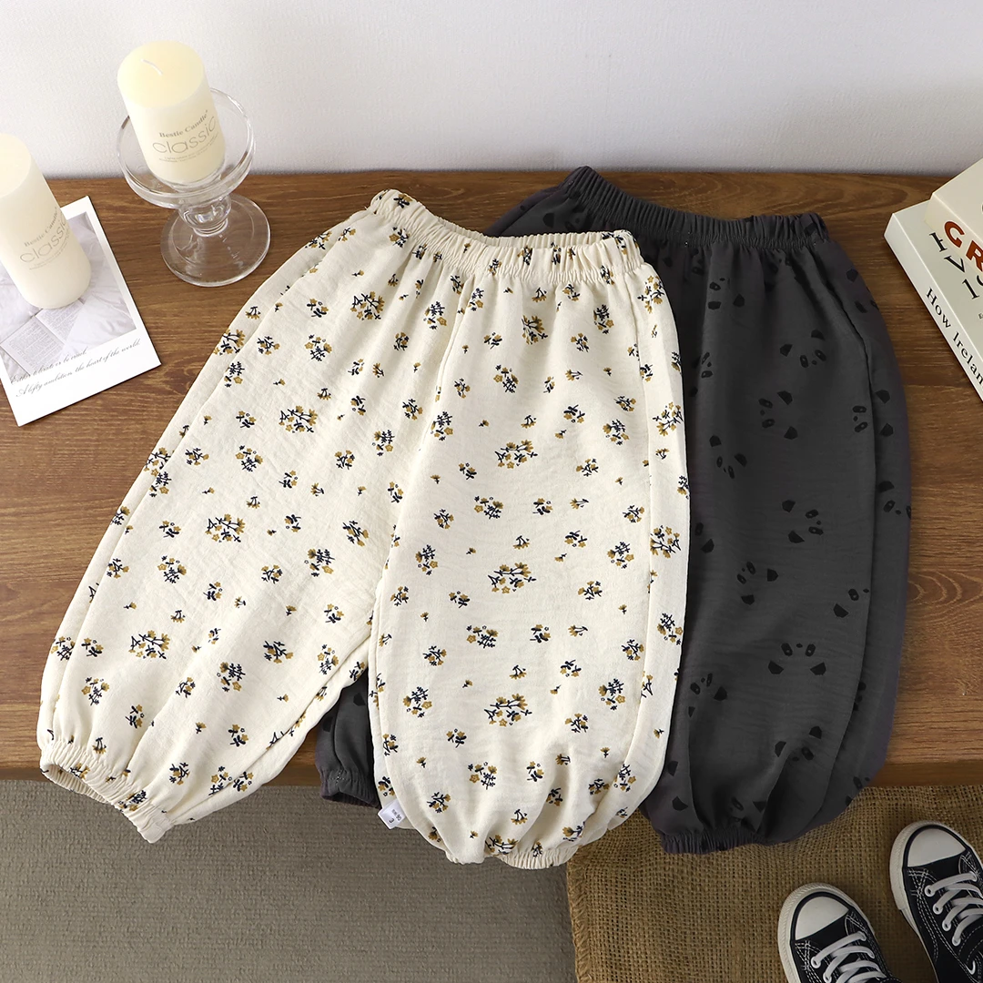 宝宝薄款灯笼裤夏季童装新款防蚊裤男女衣服儿童裤婴儿夏天裤子