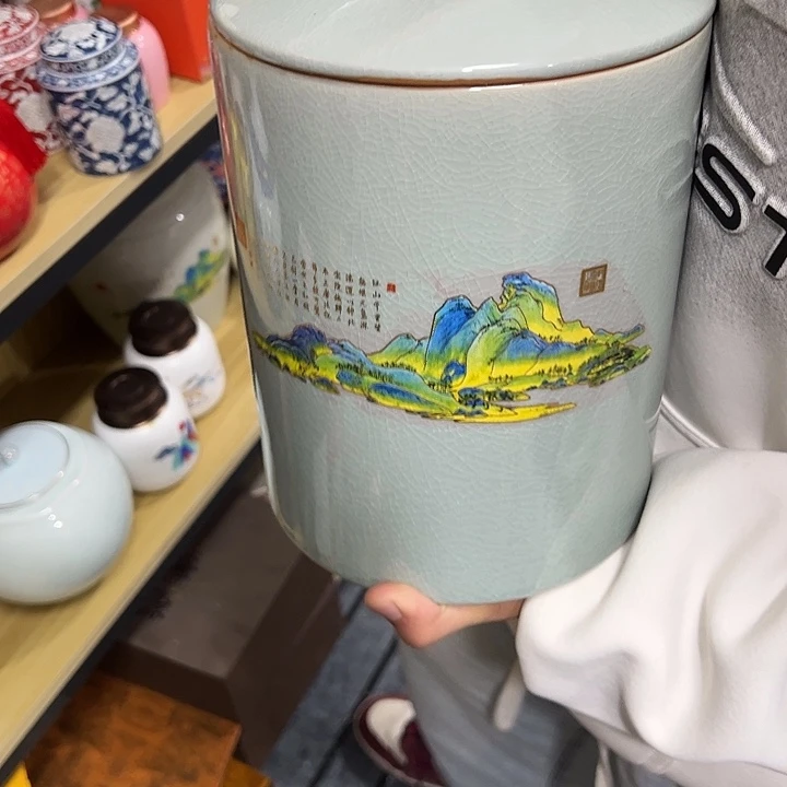 茶叶罐陶瓷家用储物罐瑕疵福利品介意勿拍
