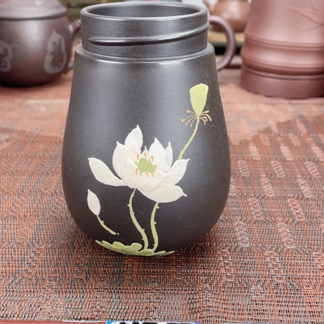 【闪购商品】紫砂茶杯宜兴原矿紫砂盖杯微瑕