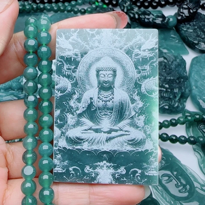 翡翠未镶嵌颈饰多样性发货天然A货翡翠