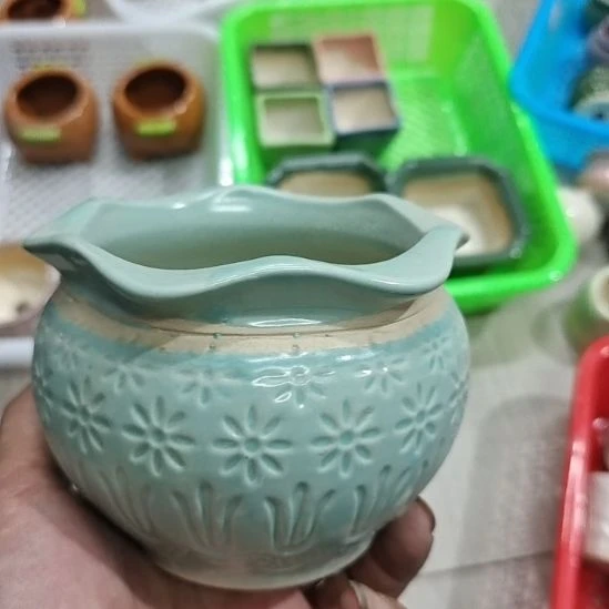 微瑕陶瓷盆满12包邮