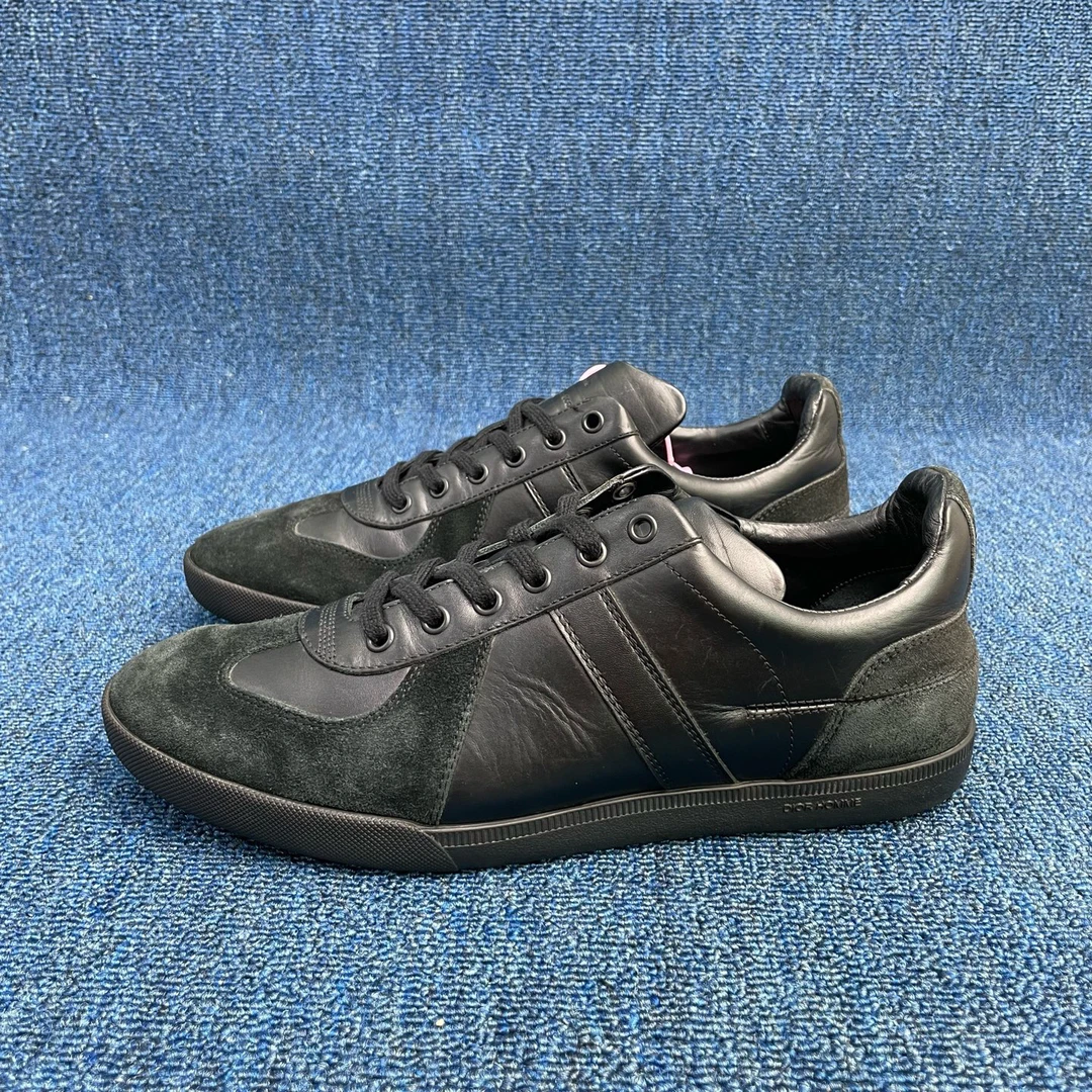 95新 DIOR/迪奥 42.5 码 Dior迪奥 黑色低帮板鞋 休闲鞋