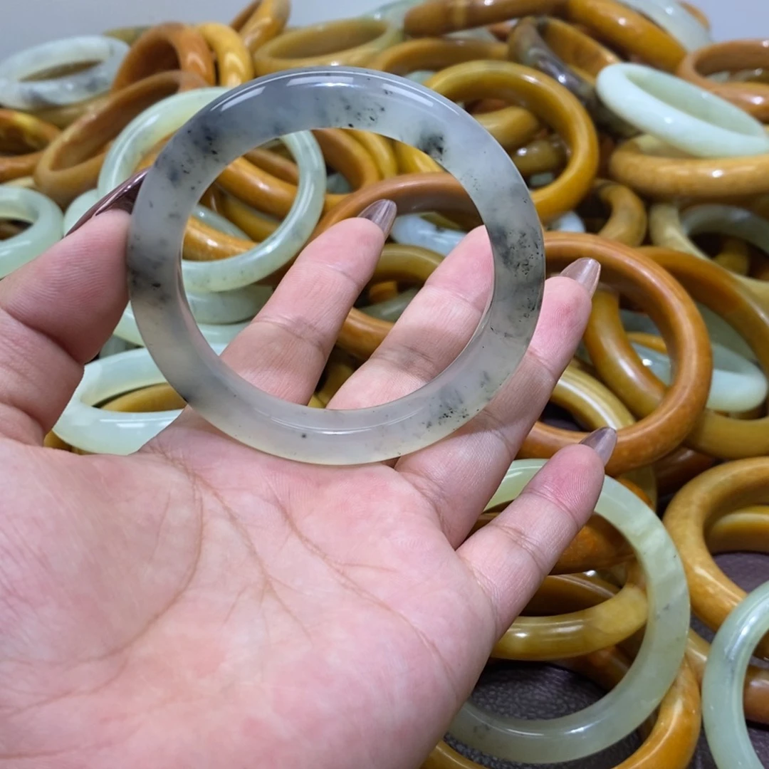 合金蛇纹石玉手镯