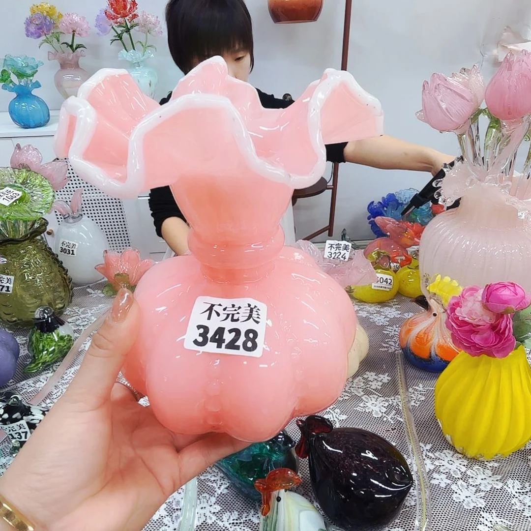 不完美琉璃花瓶花器艺术品