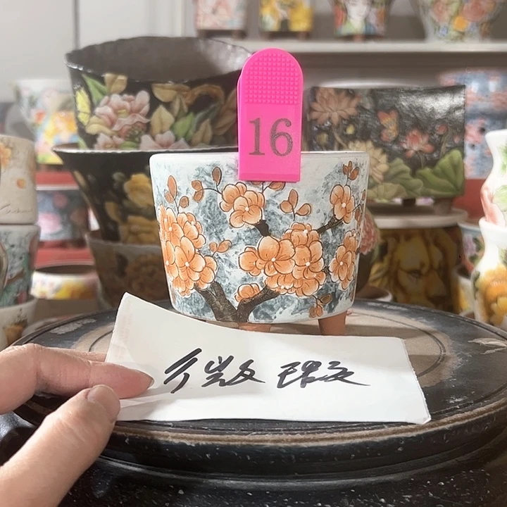 景德镇市昌江区手绘花盆满38包邮