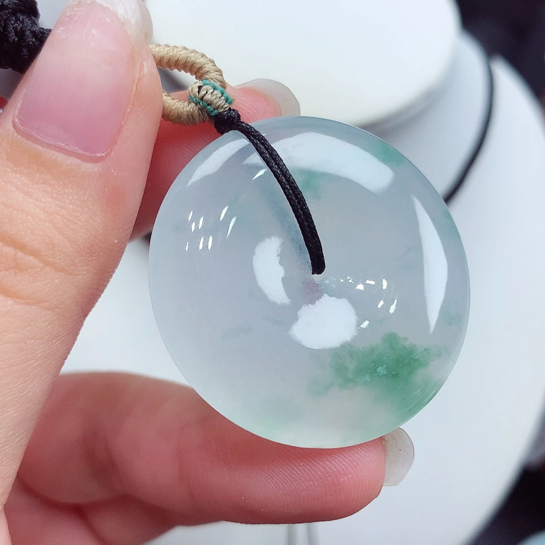 翡翠未镶嵌颈饰翡翠56，34.1/6