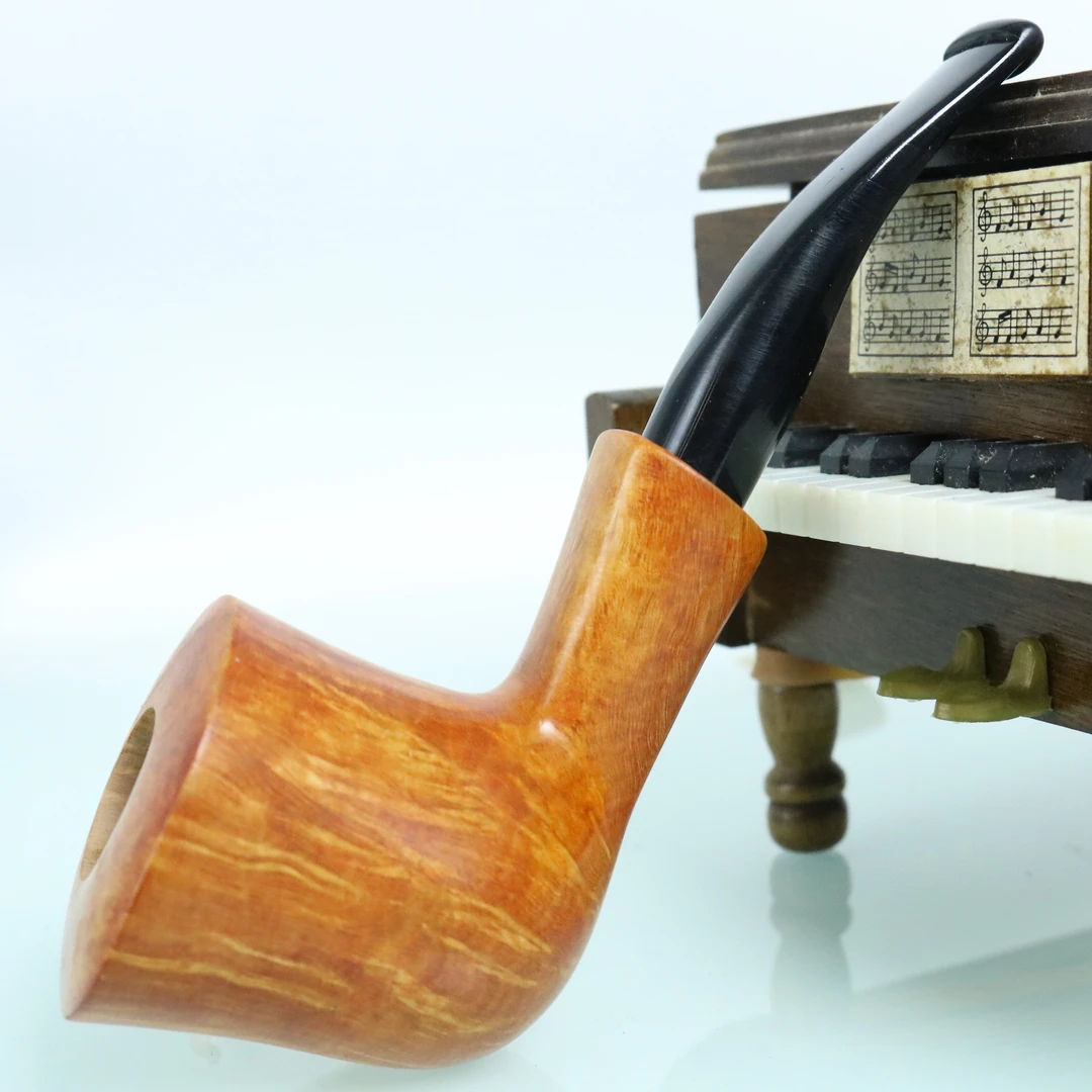 意大利沃尔坎经典原木色手工收藏石楠木烟斗