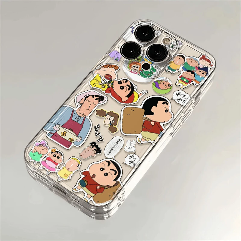 古早拼贴小新适用iphone16苹果15手机壳小米OPPO华为VIVO荣耀一加