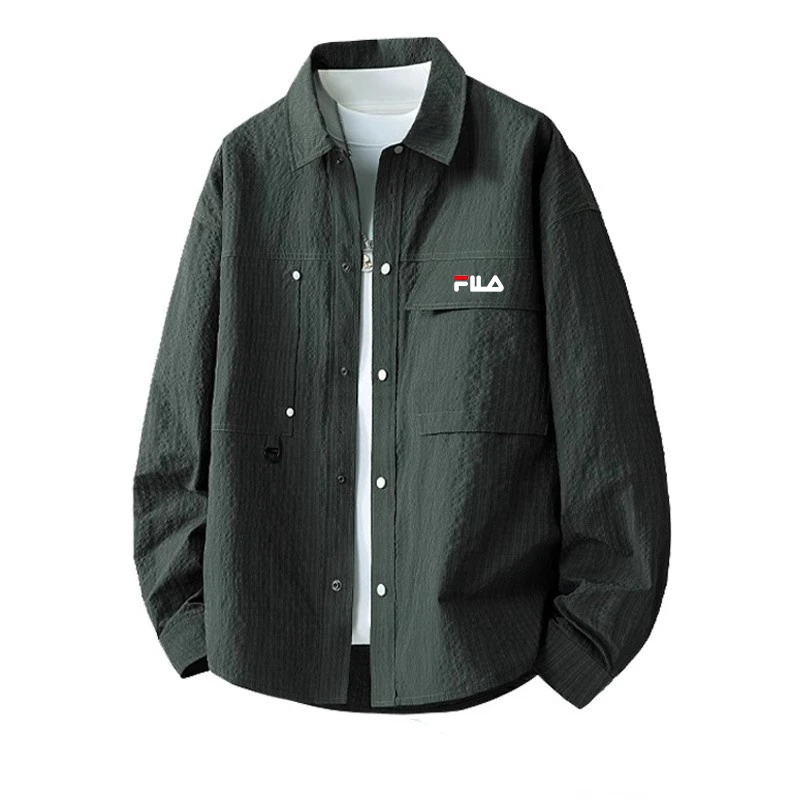 一折专区丨日系简约纯色少年感衬衫男士宽松加大加肥大码百搭衬衣