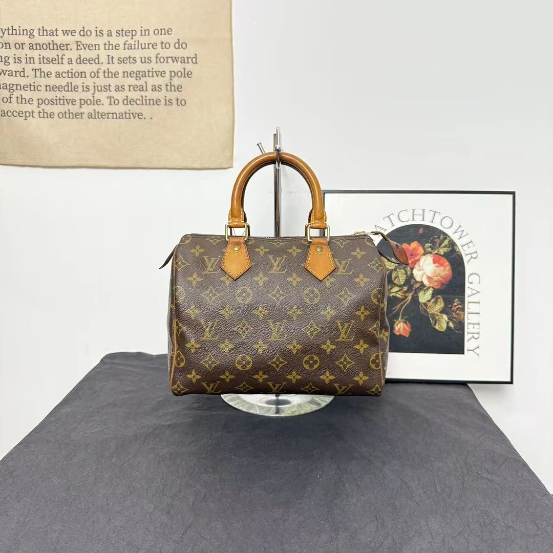 95新 LouisVuitton/路易威登 lv speedy25/手提包/单肩包/斜挎包