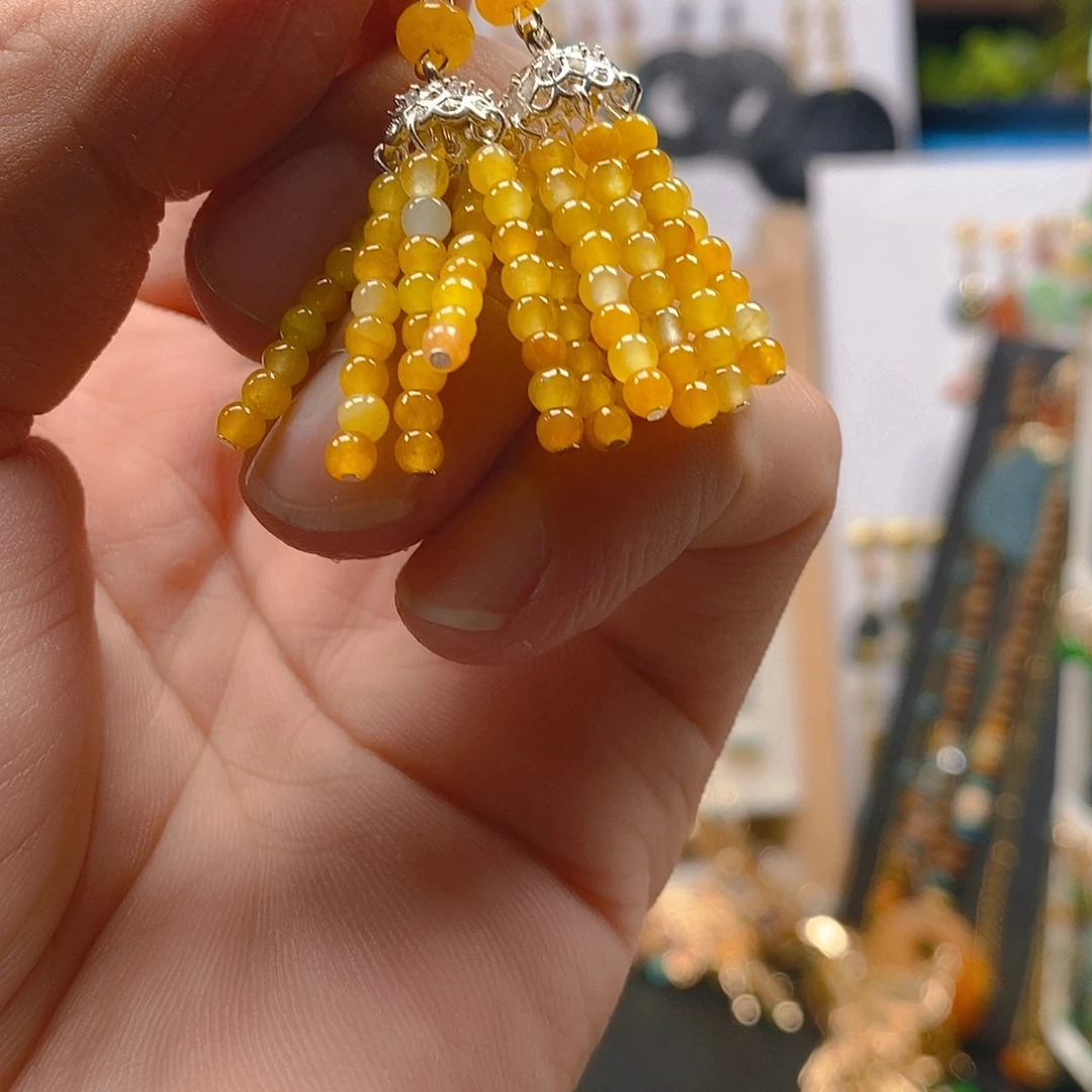 翡翠合金耳饰翡翠