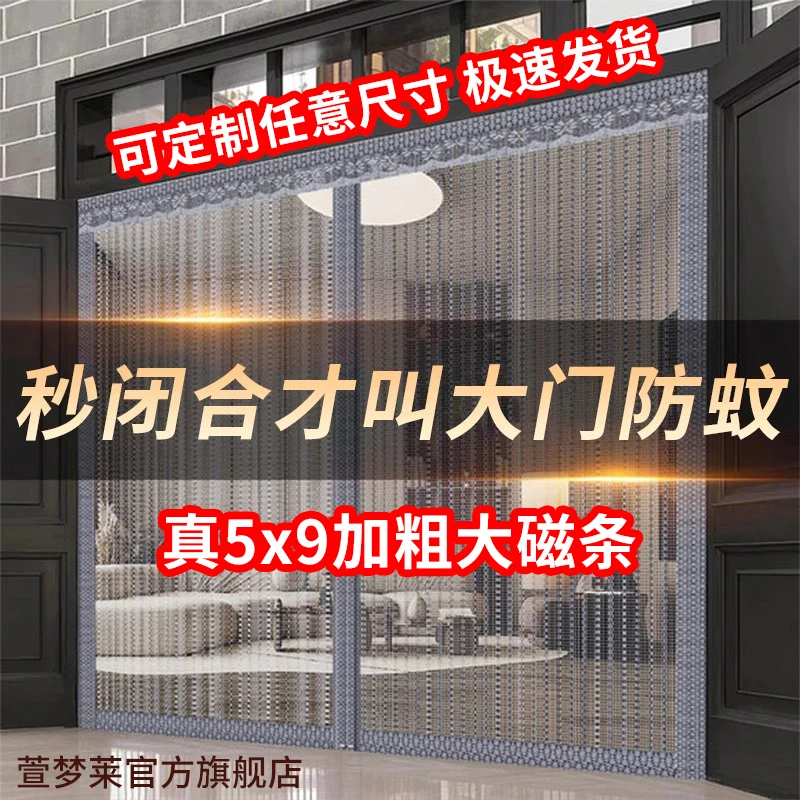 大门专用防蚊门帘2025新款高档别墅专门金刚网磁性防蝇虫农村纱门