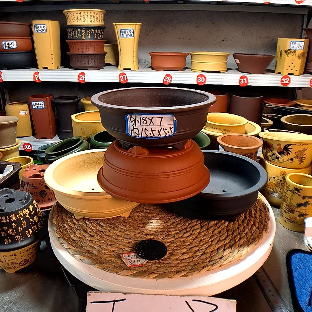 宜兴紫砂花盆13465