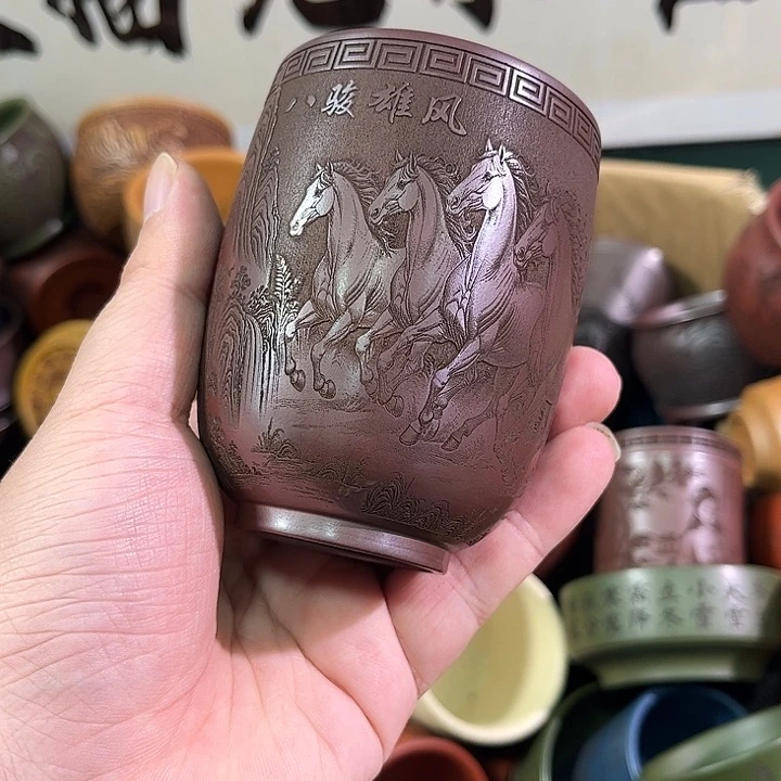 茶杯紫砂全手工紫砂主人杯