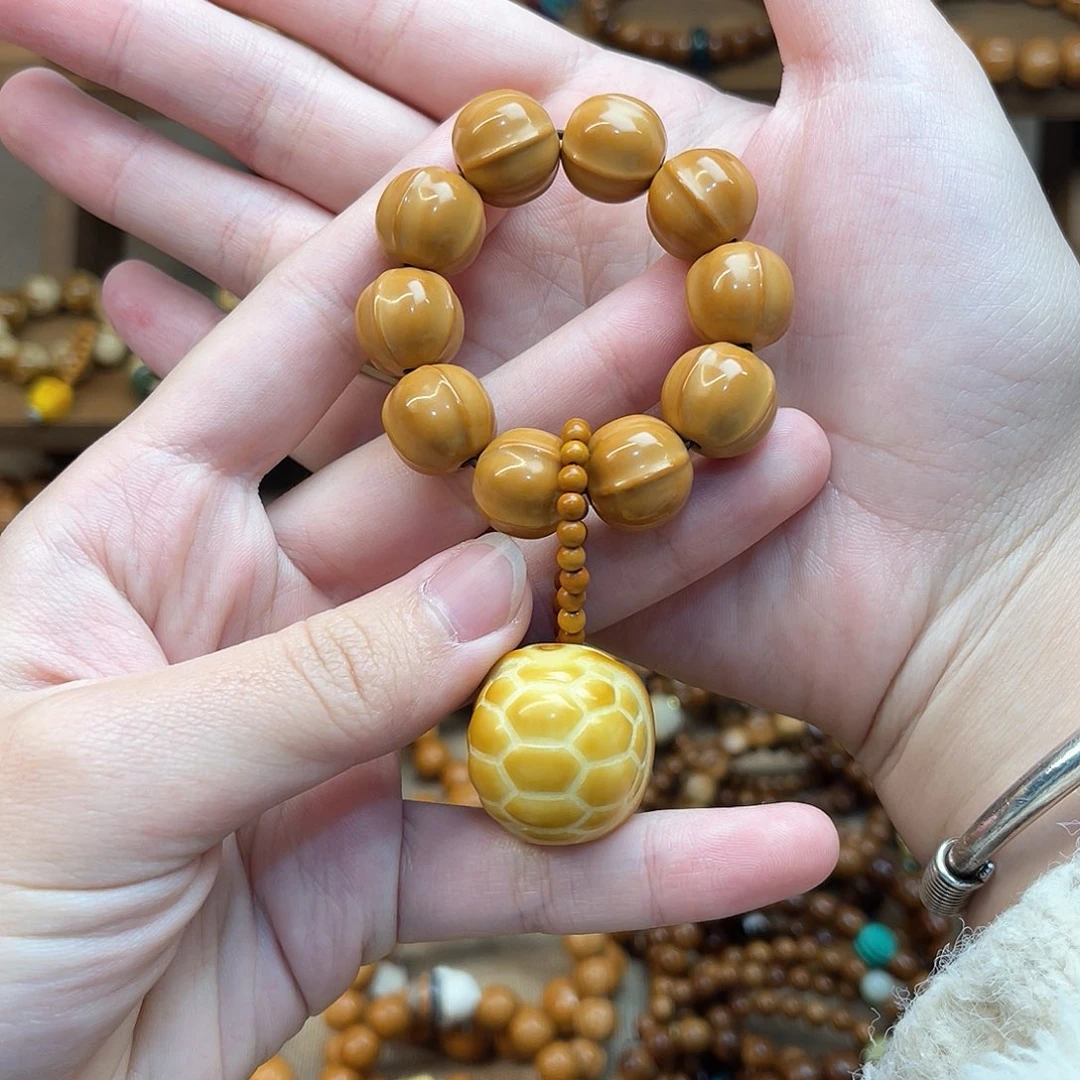 猴头核桃吊坠煤*手捻搭配龟壳