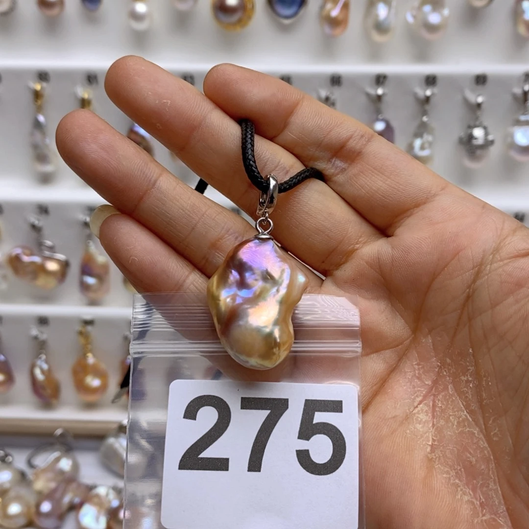 淡水珍珠颈饰银S925镶嵌275