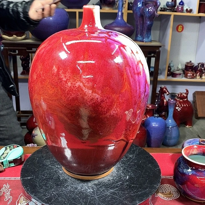 瓶开**乐中国神垕精品钧瓷