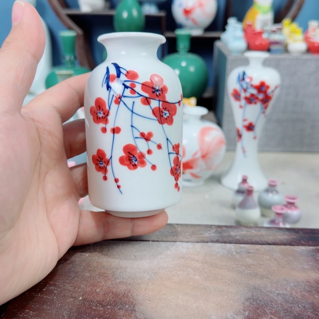 陶瓷手工小花器摆件